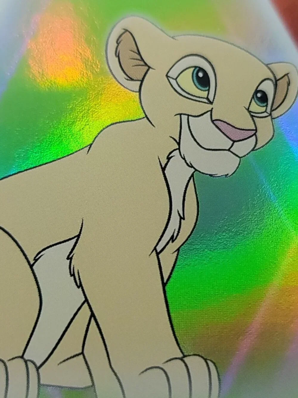 Nala Lion King Topps 2026 Disney Neon Holo Parallel Refractor Limited 092/199 - Picture 3 of 4